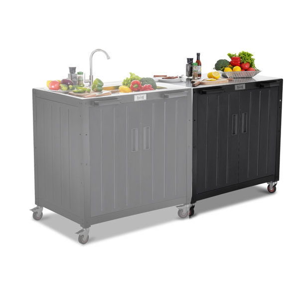 Feasto 35" 304 Stainless Steel Freestanding Grill Cabinet & Reviews